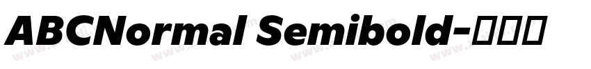 ABCNormal Semibold字体转换